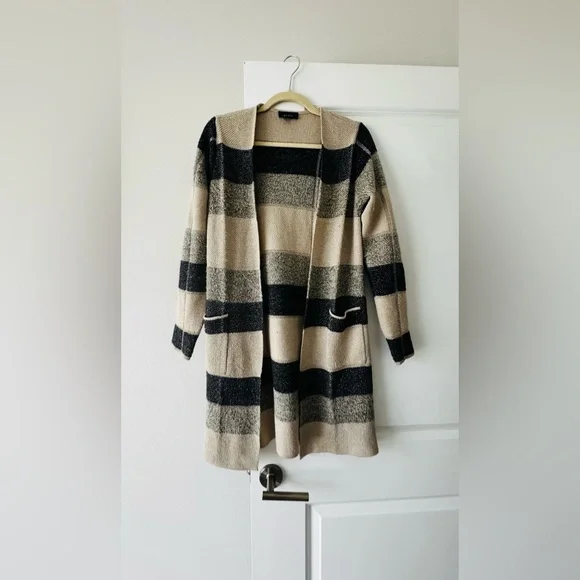 Alyx Beige and Black Striped Cardigan - Picture 2 of 7